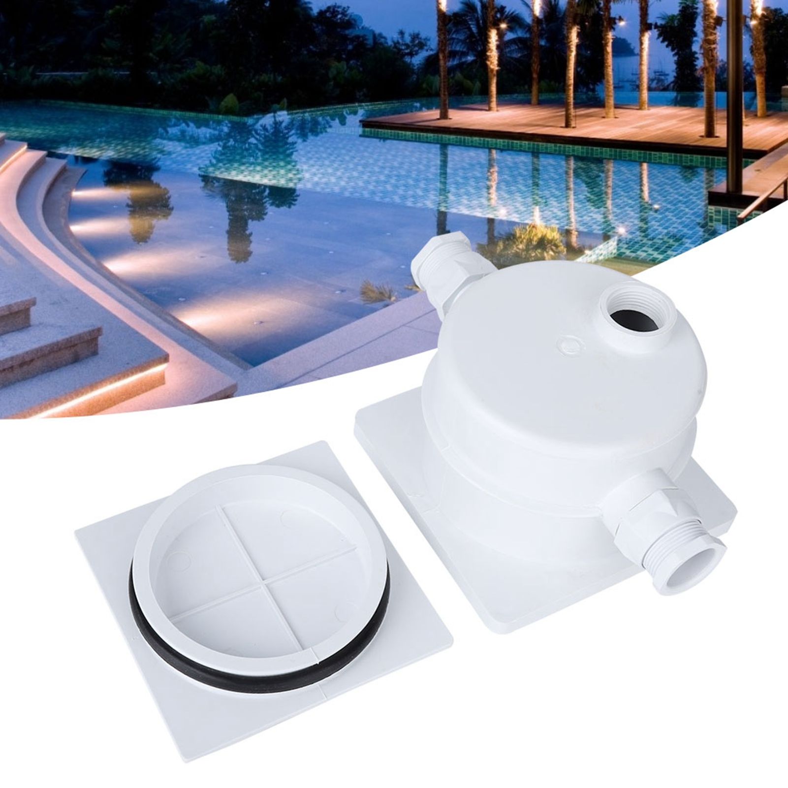 G3/4 DN20 Waterproof Junction Box Underwater Light Distribution Box Swimming view 7