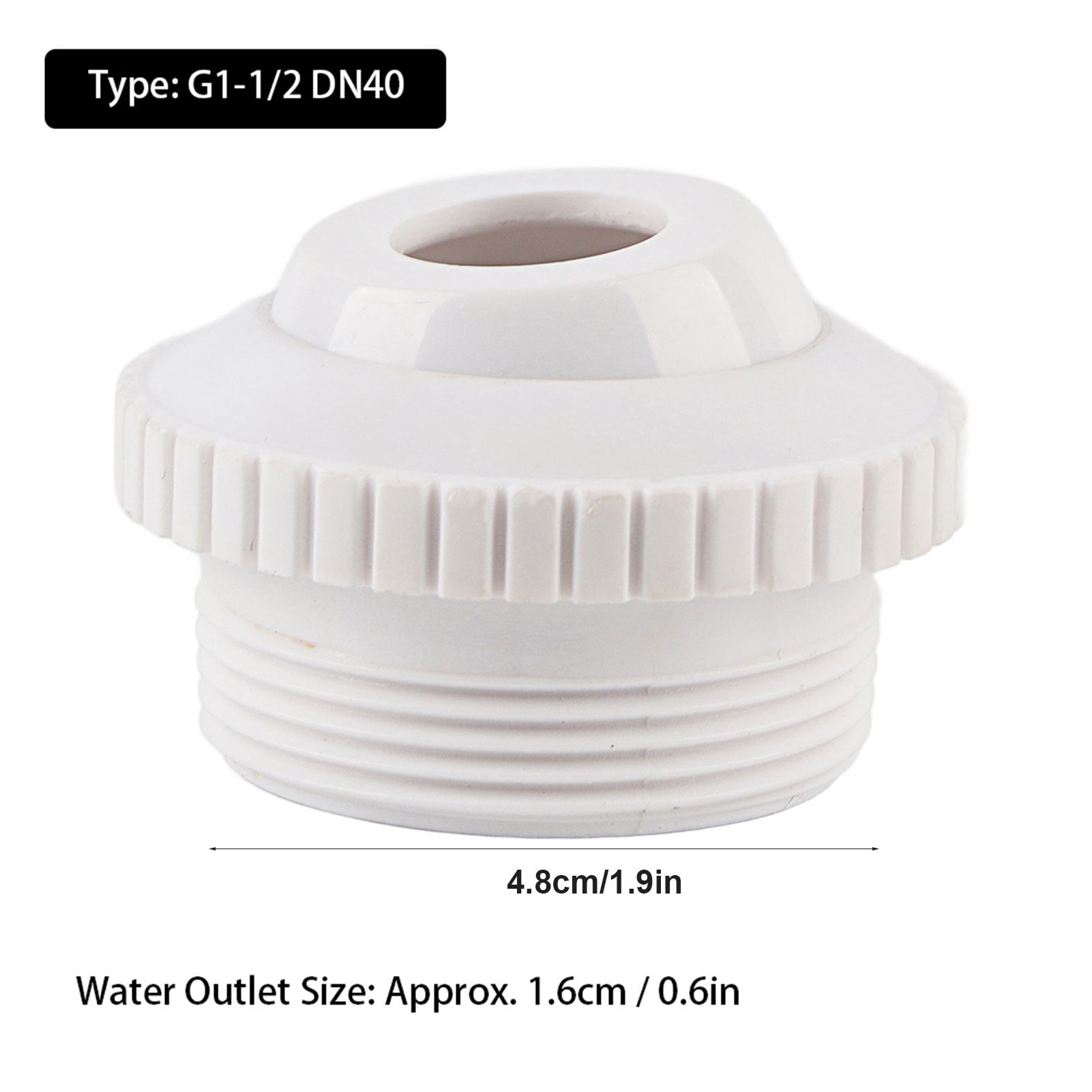 G1-1/2 DN40 Swimming Pool Spa Water Outlet Nozzle Accessories Fittings for view 9