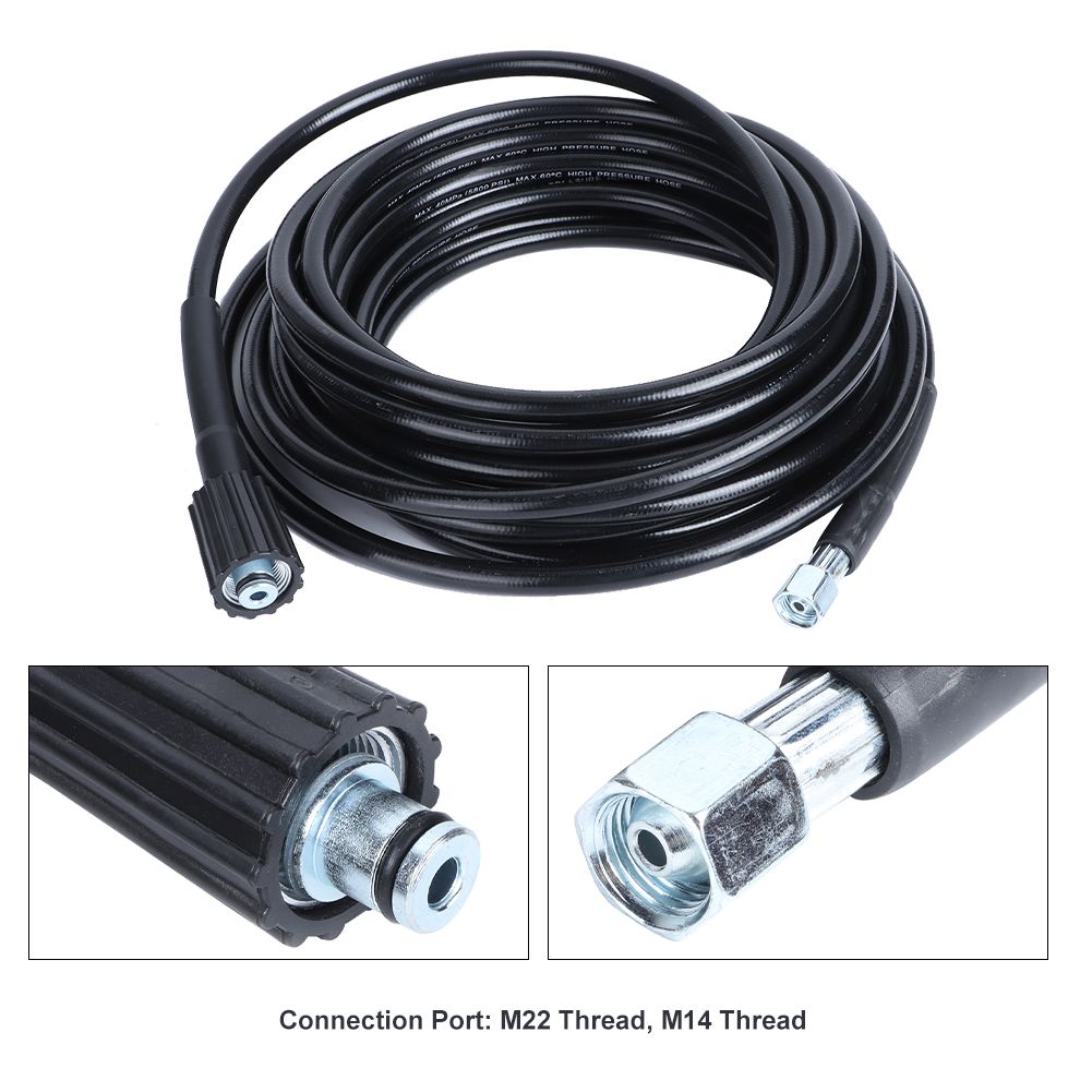 10m M22×1.5-14mm M14×1.5mm Thread High Pressure Cleaning Hose Cleaning view 10