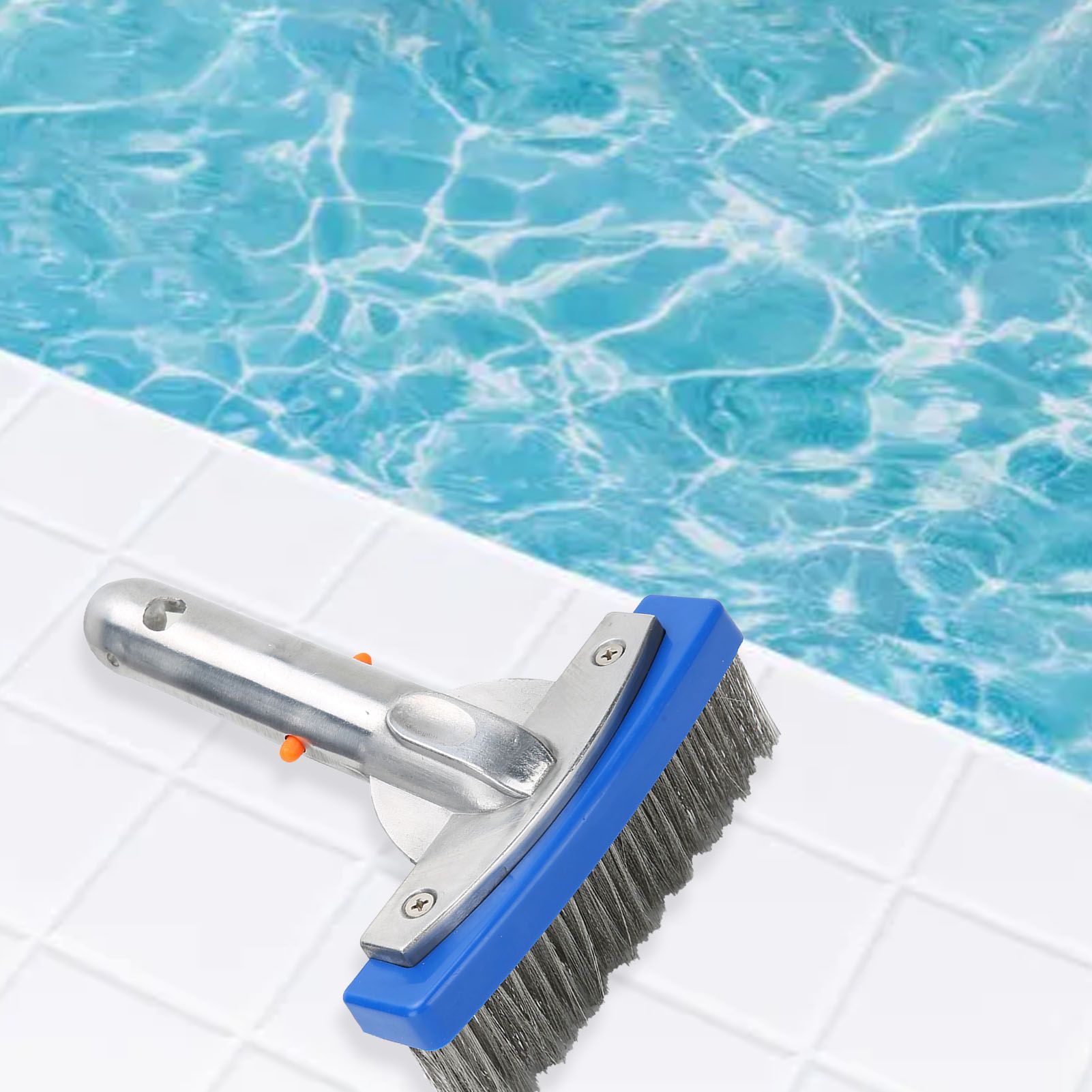 5.5in Swimming Pool Stainless Steel Brush for Spa Pond Floor Wall Cleaning view 11
