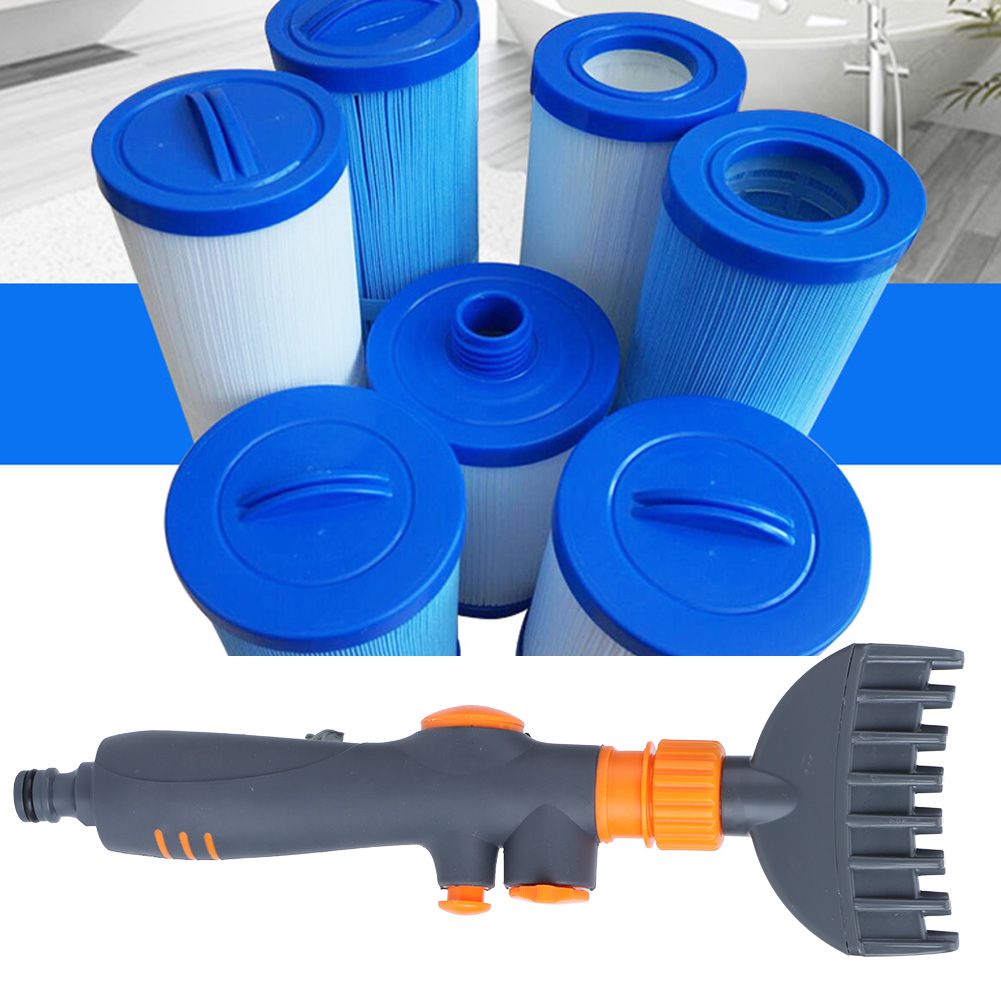 Portable Handheld Pool Filter Cleaner Swimming Pool Cleaning Brush Tool view 5