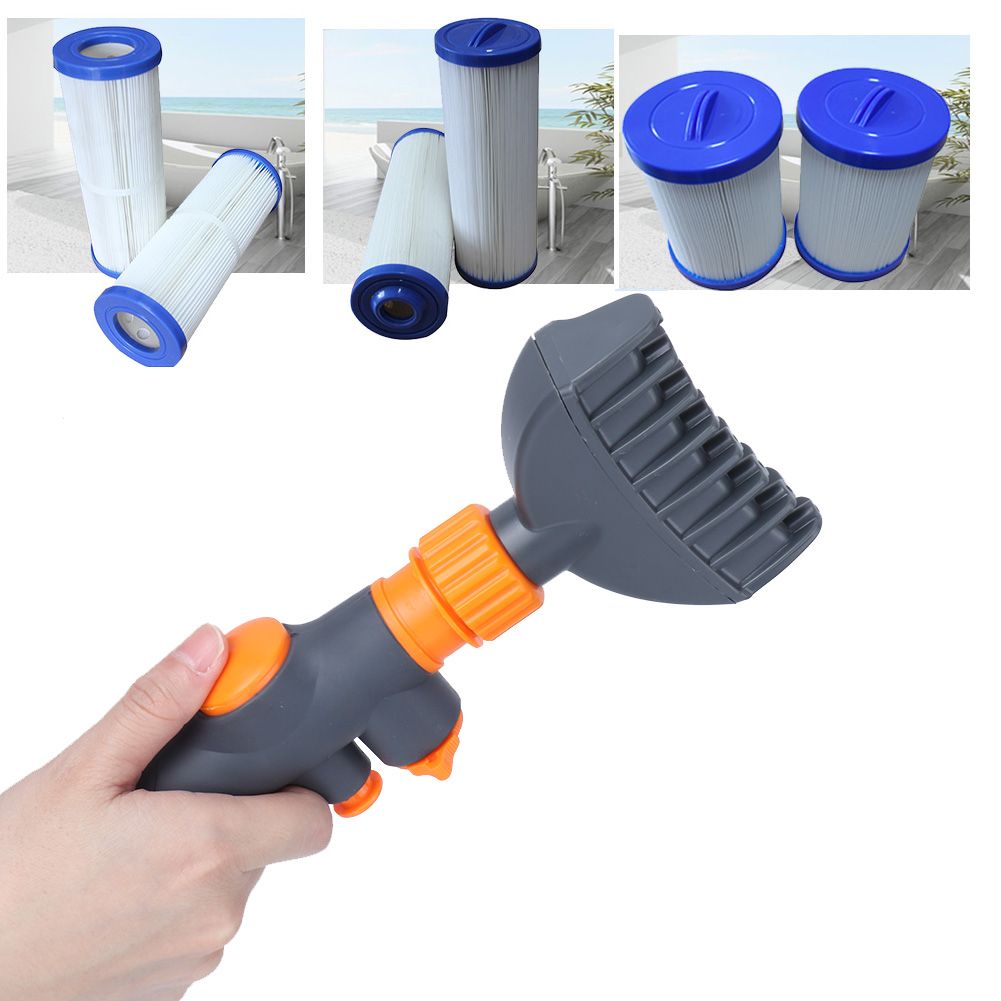 Portable Handheld Pool Filter Cleaner Swimming Pool Cleaning Brush Tool view 6