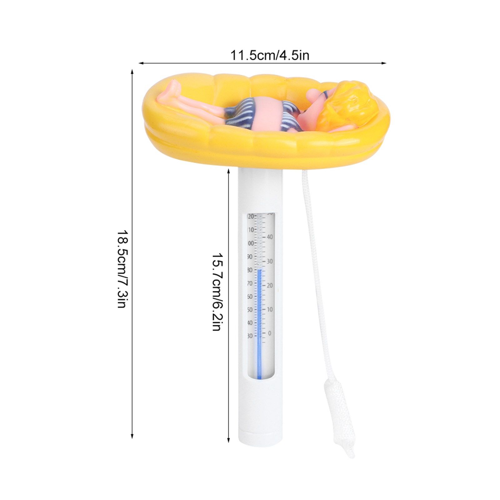 Lovely Cartoon Shape Floating Swimming Pool Thermometer Temperature Meter with view 9