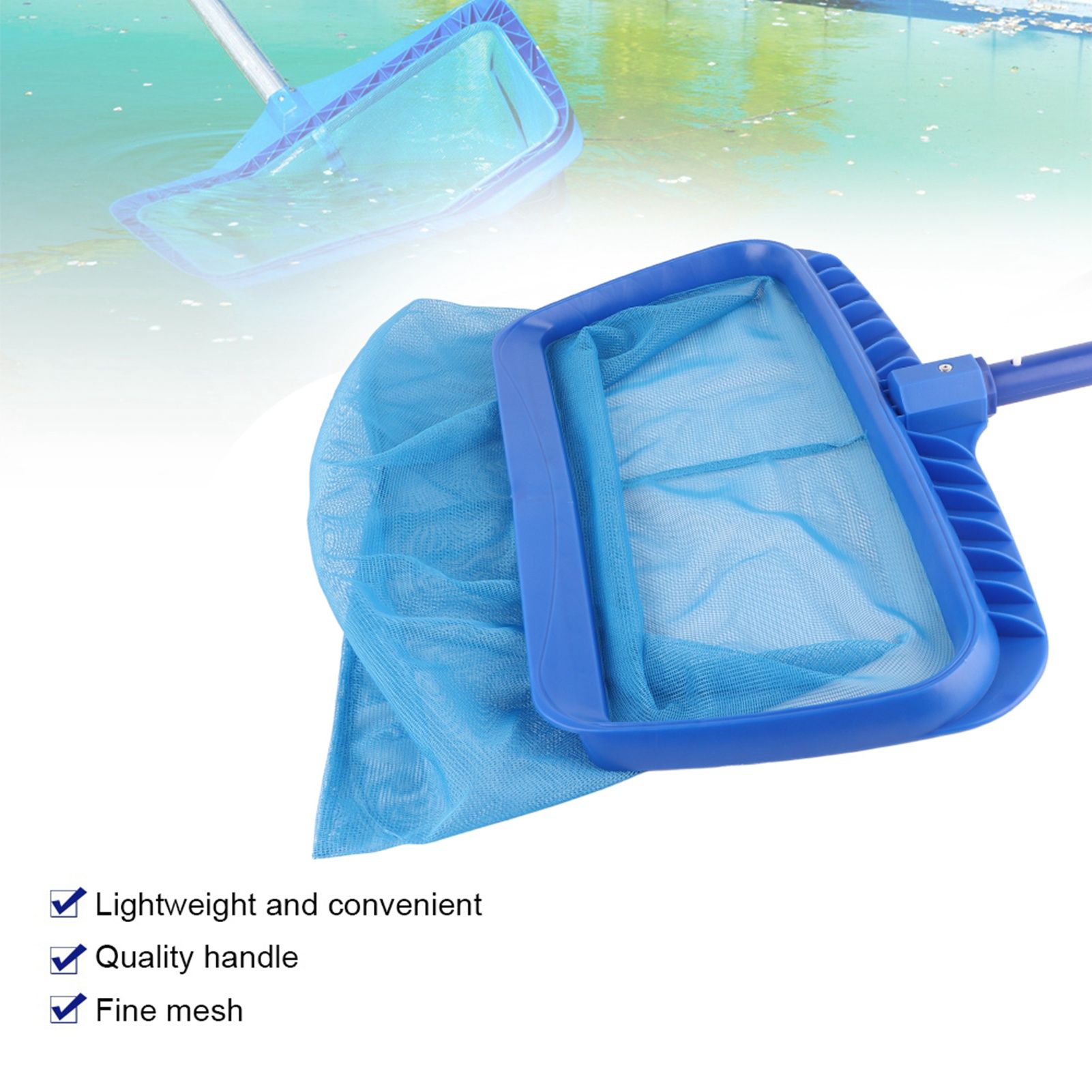 Reinforced Plastic Frame Pool Leaf Net Swimming Pool Debris Falling Leaves view 12