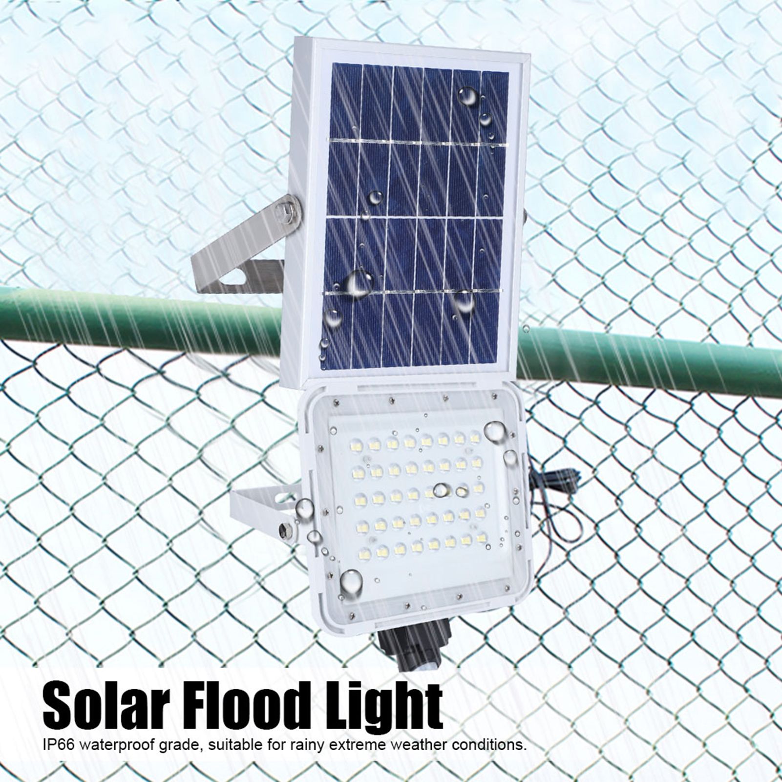LED Solar Flood Light Waterproof Wall Lamp Street Light for Outdoor Garden Lawn view 7
