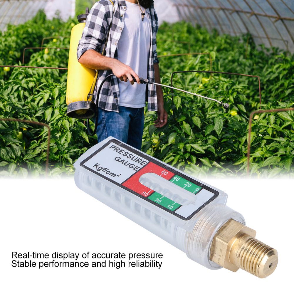 G1/2 Automatic Pressure Relief Agricultural Pump Sprayer Pressure Gauge Fit view 8