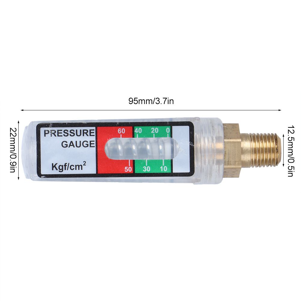G1/2 Automatic Pressure Relief Agricultural Pump Sprayer Pressure Gauge Fit view 9