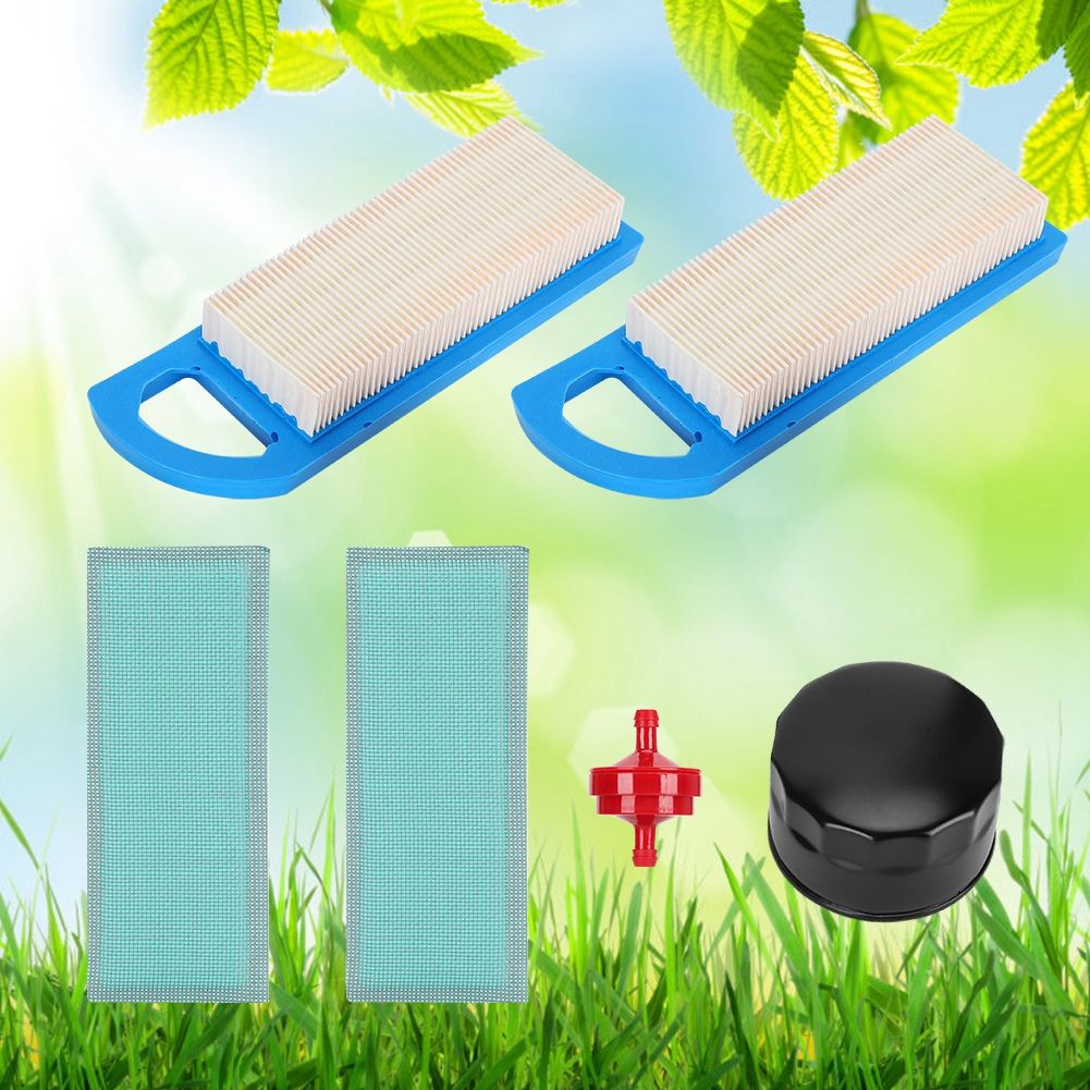 Garden Lawn Mower Air Filter Pre Filter Set Parts Fit for Briggs and Stratton view 5