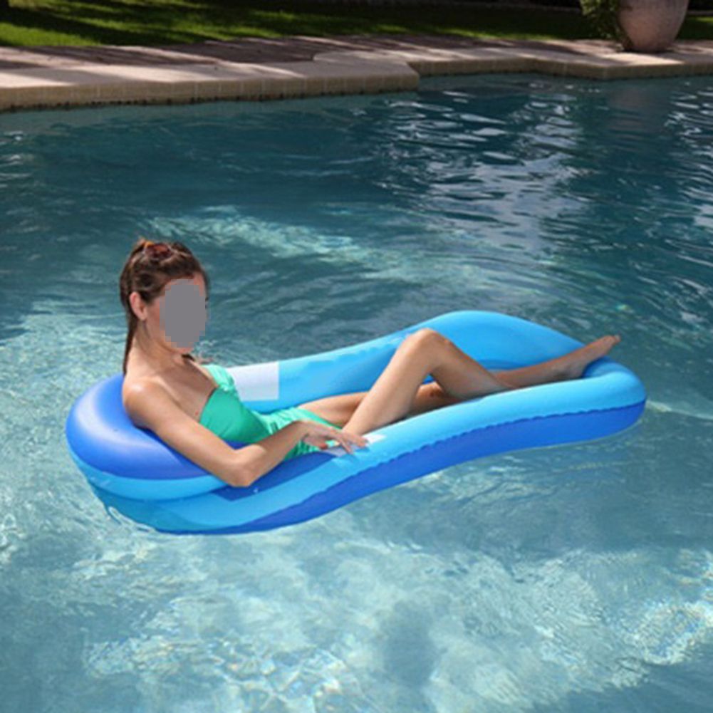 Swimming Pool Single Inflatable Floating Raft Lounge Floating Chair Water Toy view 5