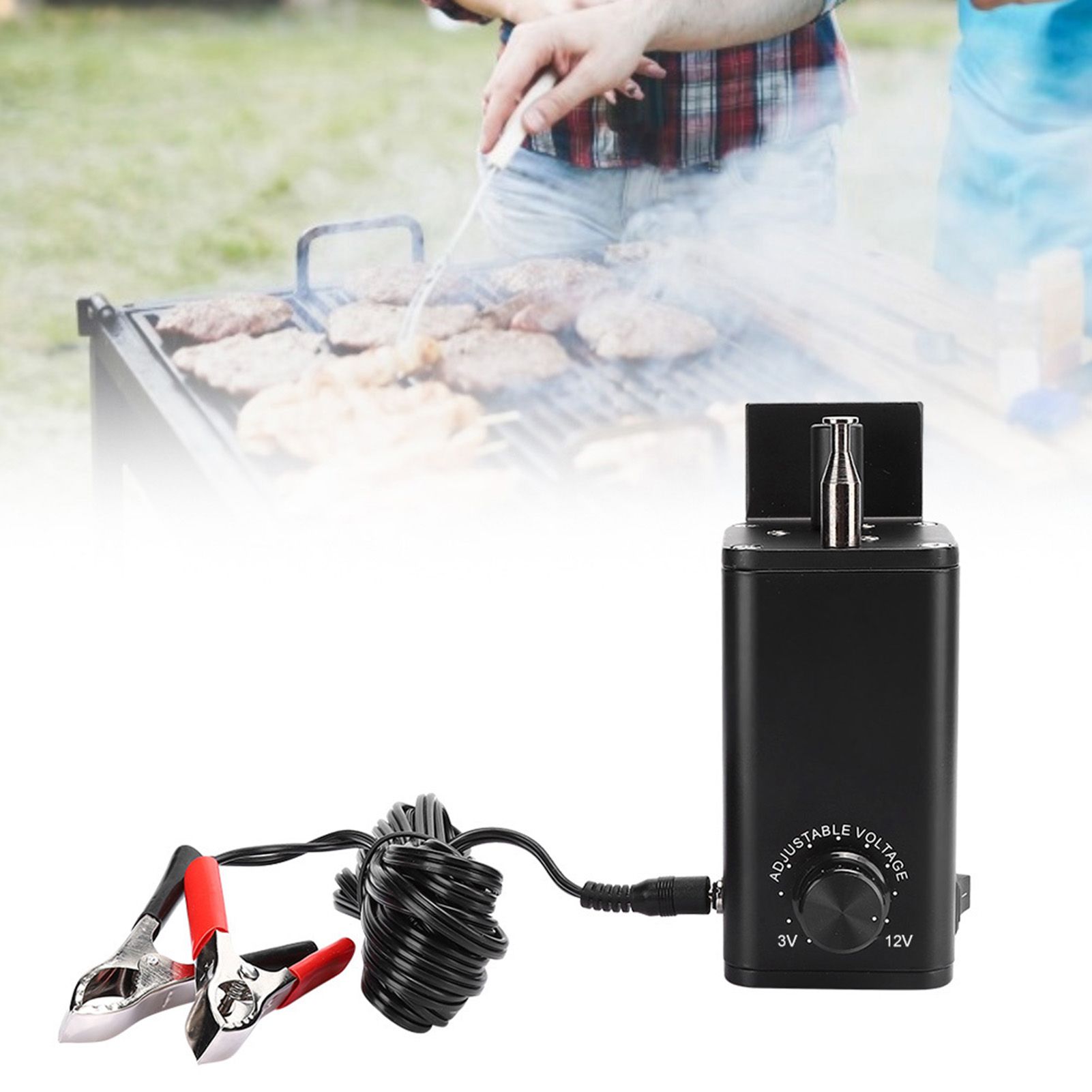 FY-609CP Aluminum Adjustable Speed Barbecue Grill Oven Motor BBQ Tool