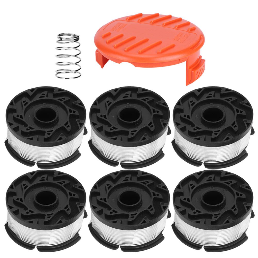 6Pcs Lawn Mower Spool with Cover Replacement Accessories Parts Fit for view 2