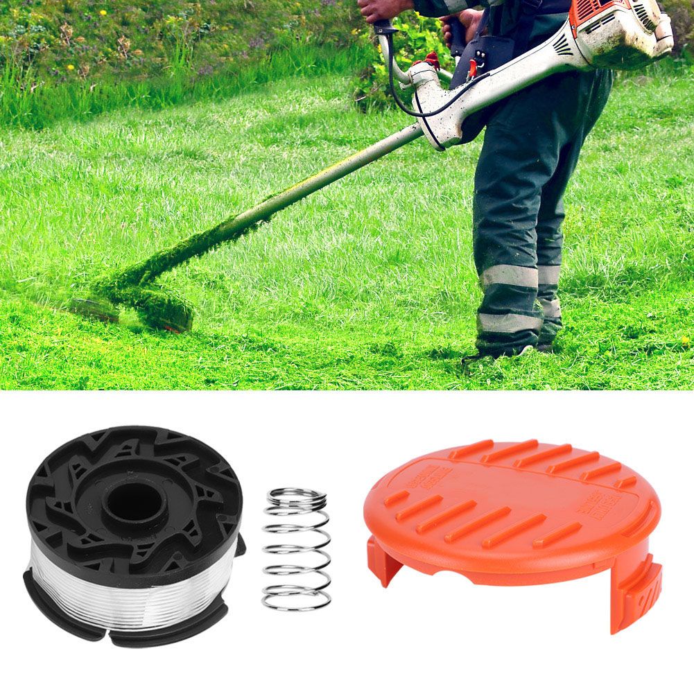 6Pcs Lawn Mower Spool with Cover Replacement Accessories Parts Fit for view 6