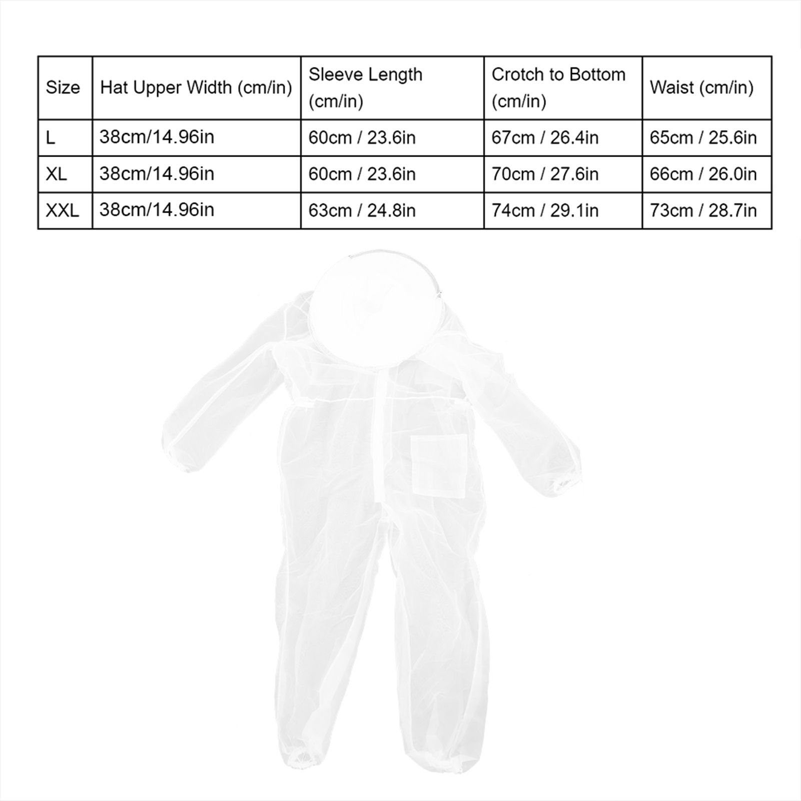 Anti Bee Biting Transparent One Piece Nylon Mesh Beekeeping Suit Bee Clothing view 11
