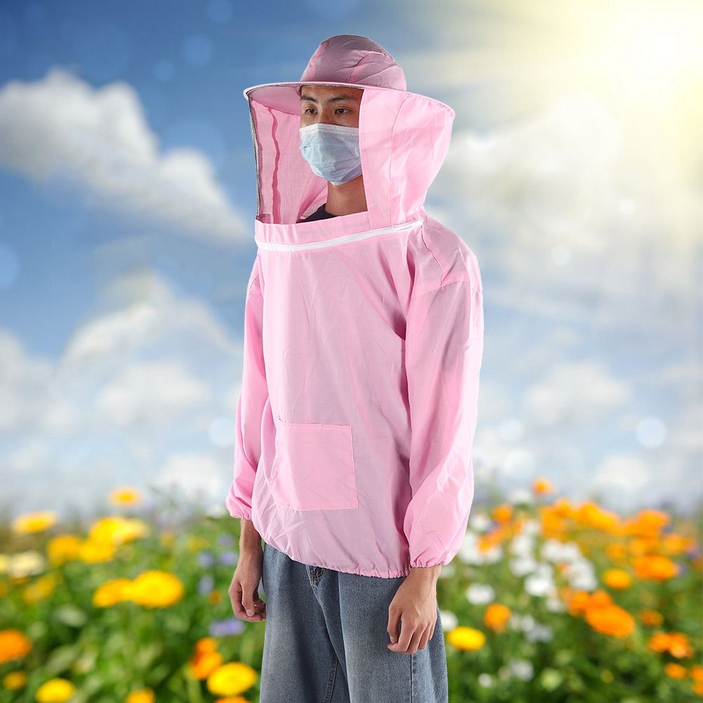 Outdoor Beekeeping Protective Veil Jacket Breathable Bee Suit Beekeeper view 3