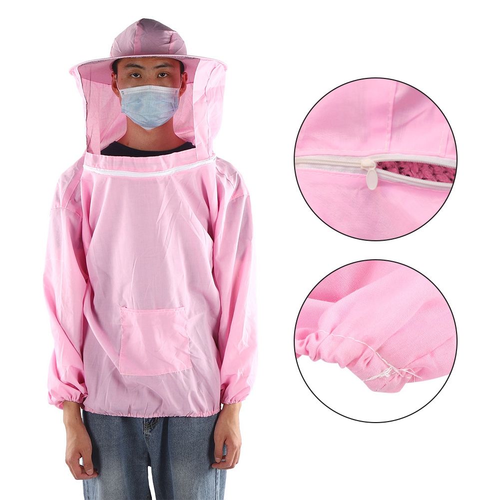 Outdoor Beekeeping Protective Veil Jacket Breathable Bee Suit Beekeeper view 7