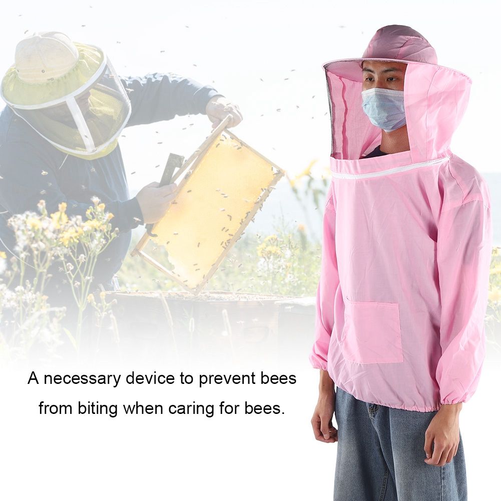 Outdoor Beekeeping Protective Veil Jacket Breathable Bee Suit Beekeeper view 10