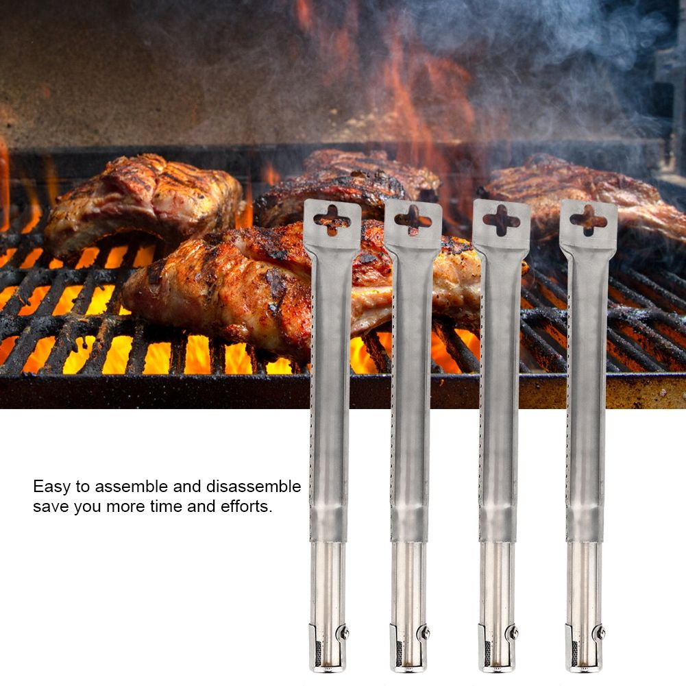 4pcs Telescopic Stainless Steel Pipe Tube Burners BBQ Grill Parts Replacement view 8