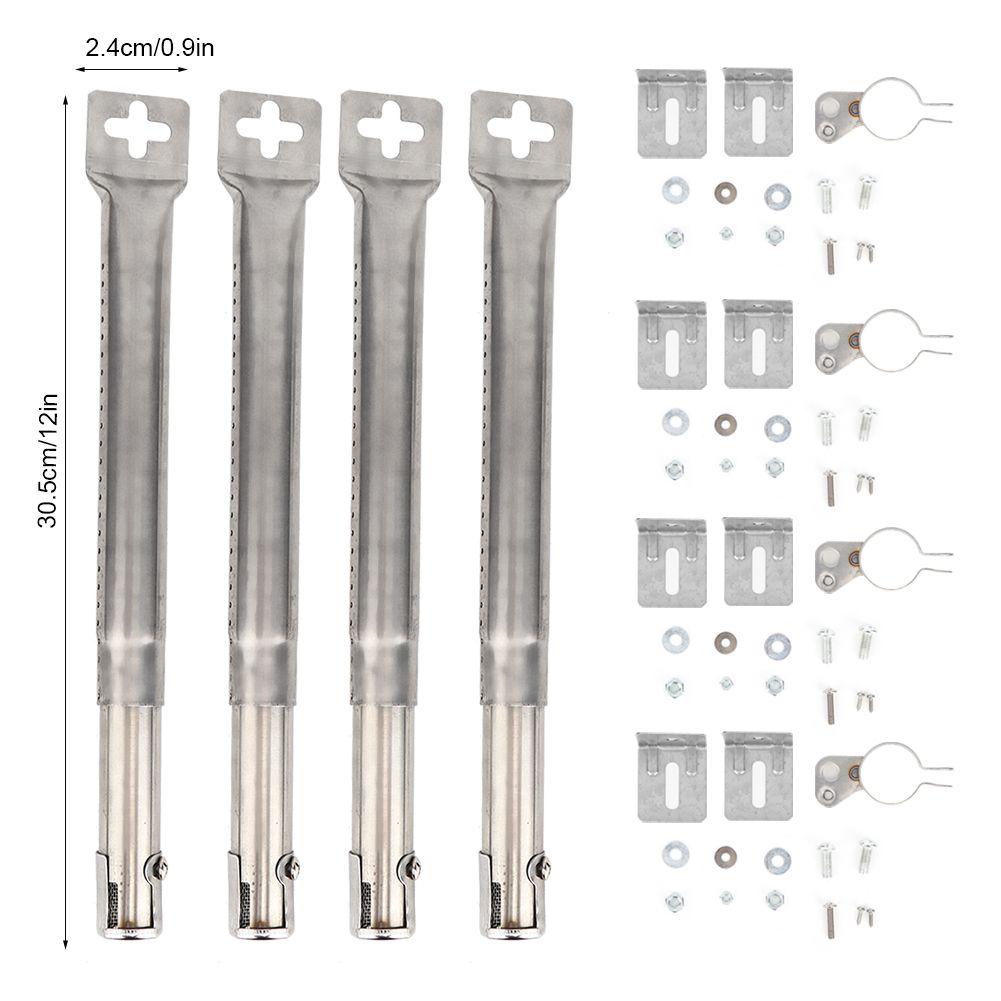 4pcs Telescopic Stainless Steel Pipe Tube Burners BBQ Grill Parts Replacement view 11