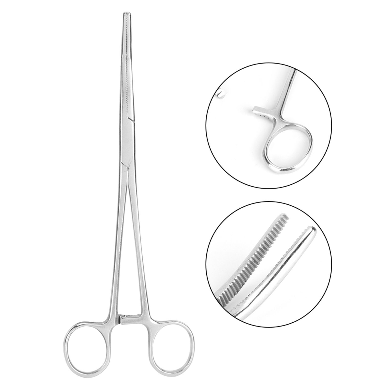 Stainless Steel Curved Tip Haemostatic Cleaning Clamp Pliers Pet Dog Cat Hair view 11