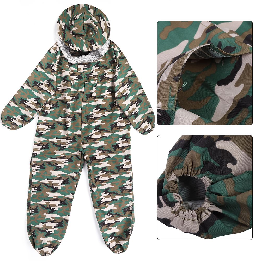 Beekeeper Smock Suit One Piece Beekeeping Uniform Veil Protection Outfit view 11