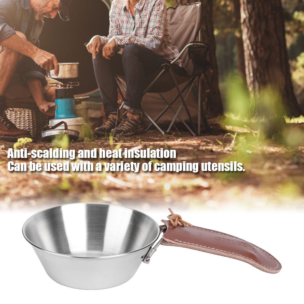 Folding Camping Bowl Handle Cover Anti-Scald Heat Insulation Pan Protective view 8
