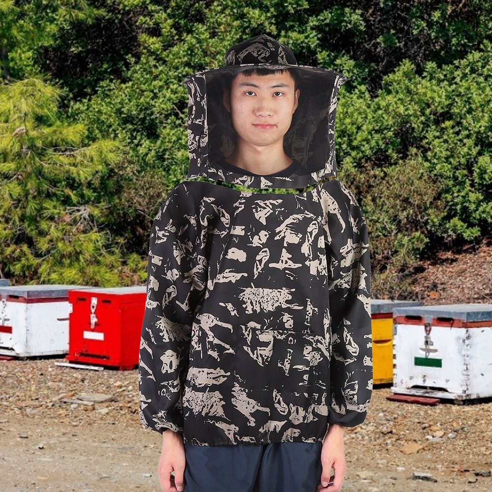 Beekeeping Supplies Beekeeper Protective Jacket Smock with Single Zipper Bee view 5