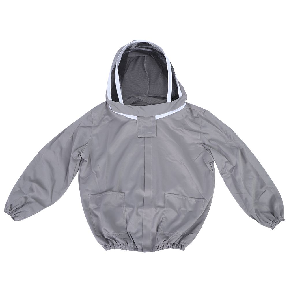 Beekeeping Protective Veil Jacket Bee Suit Smock with Double Zippers Beekeeper view 2