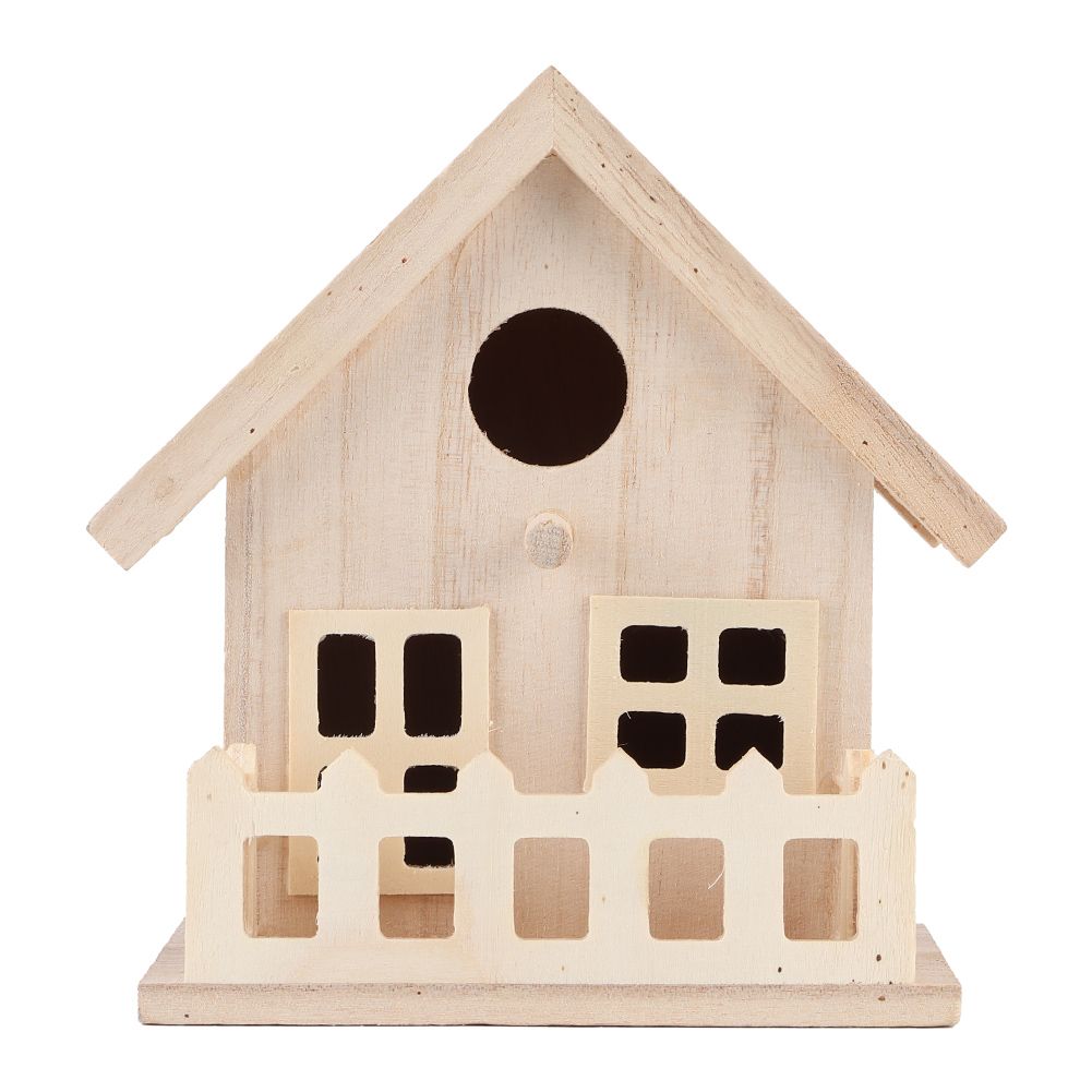 Wooden Bird House Nests Outdoor Hanging Birds Parrots Resting Breeding Box view 2