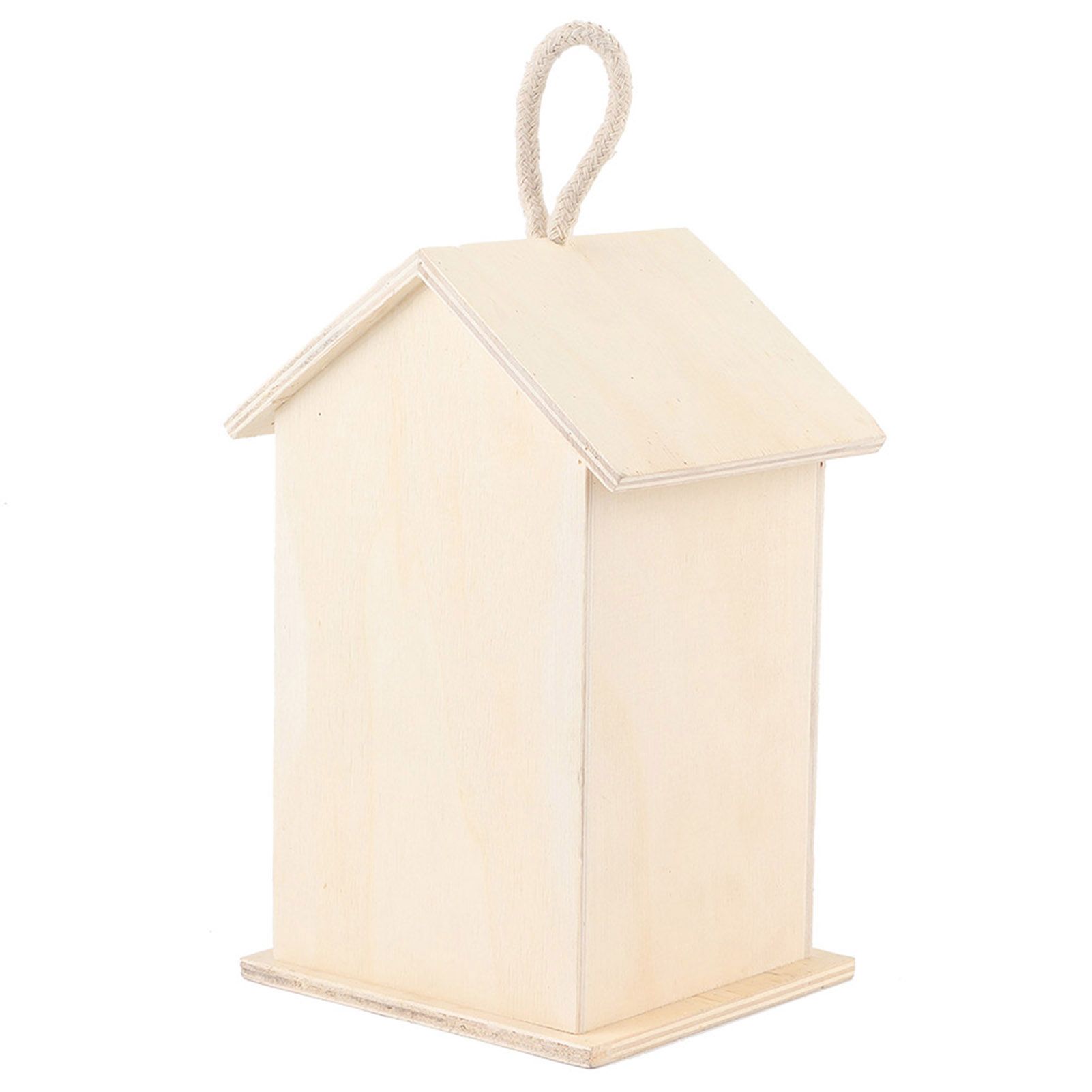 Hanging Wooden Bird Nests House Breeding Resting Box Supplies Outdoors Garden view 10