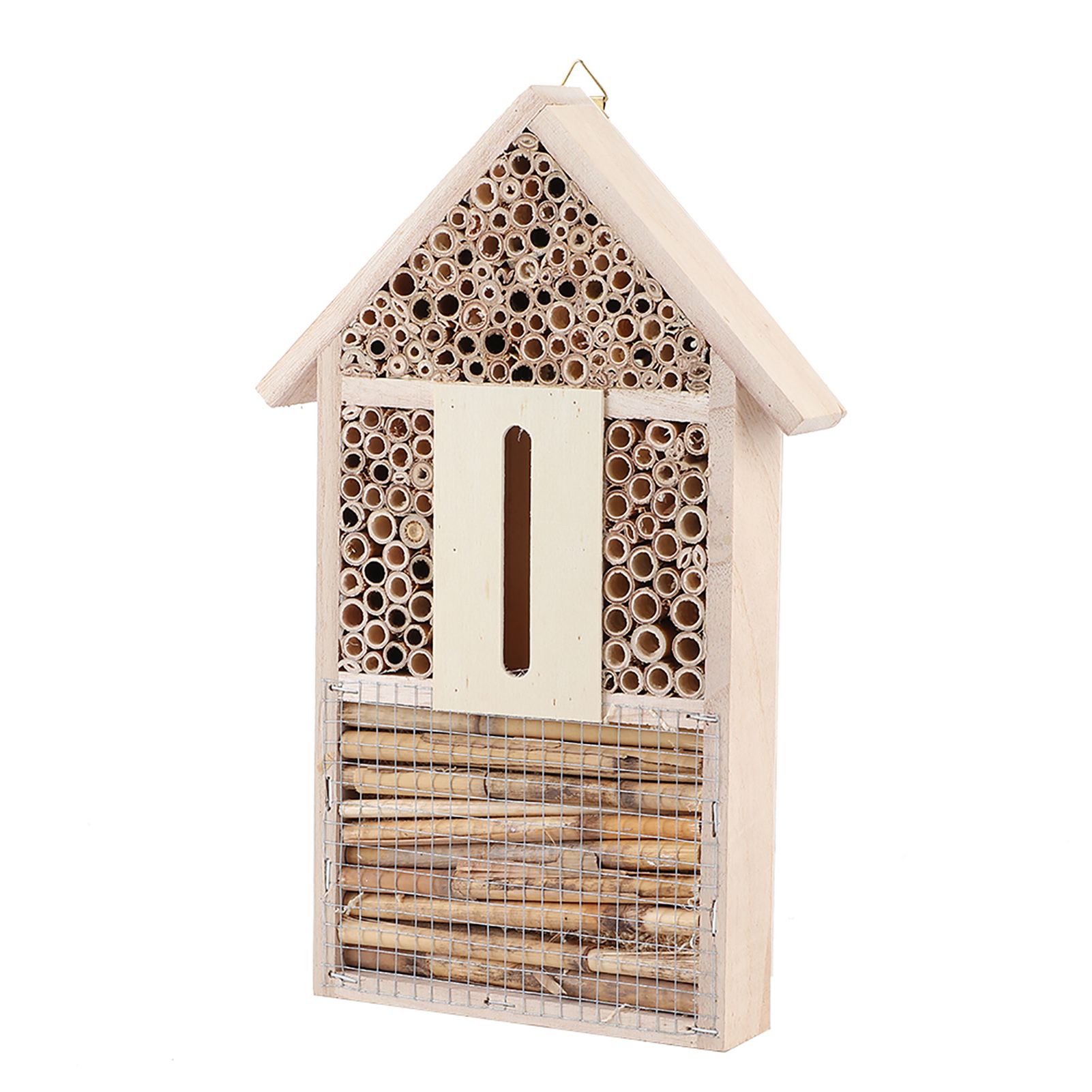 Wooden Insect Bee House Shelter Garden Nesting Box Handicrafts Outdoor view 3
