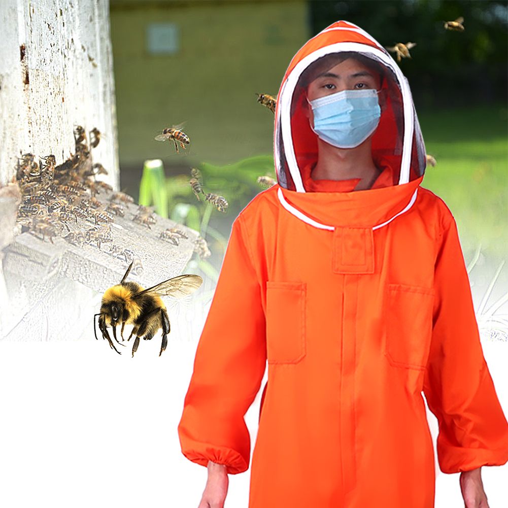 Orange Beekeeper One Piece Bee Suit Beekeeping Protective Clothes Beekeeping view 3