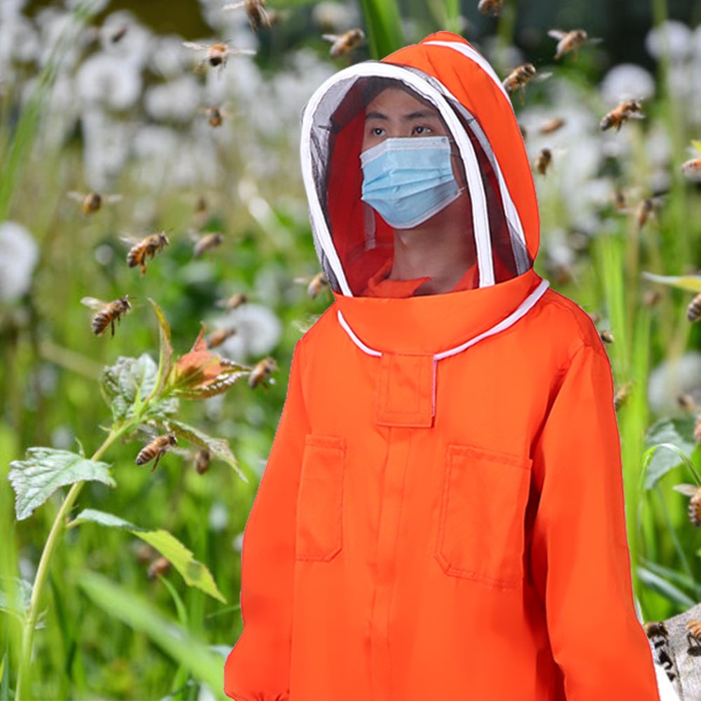 Orange Beekeeper One Piece Bee Suit Beekeeping Protective Clothes Beekeeping view 4