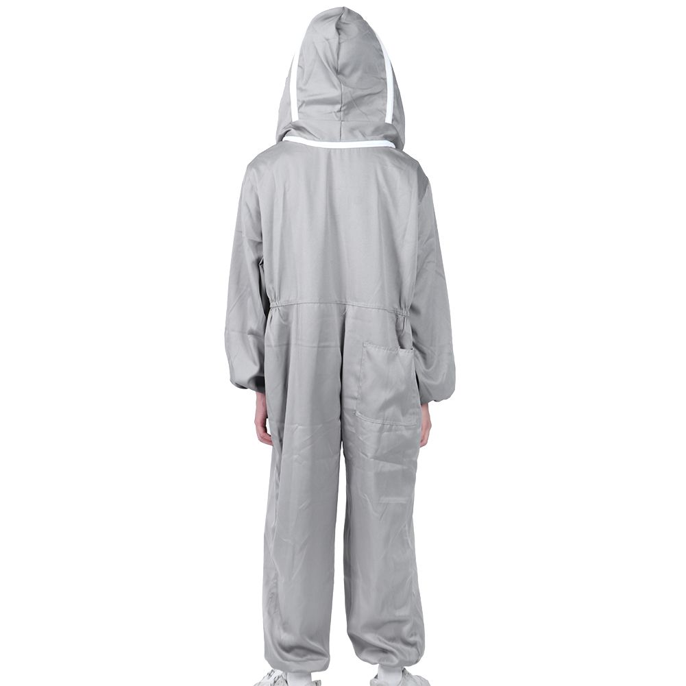 One Piece Beekeeping Suit Protective Clothes Smock Dual Zippers Beekeeper view 7
