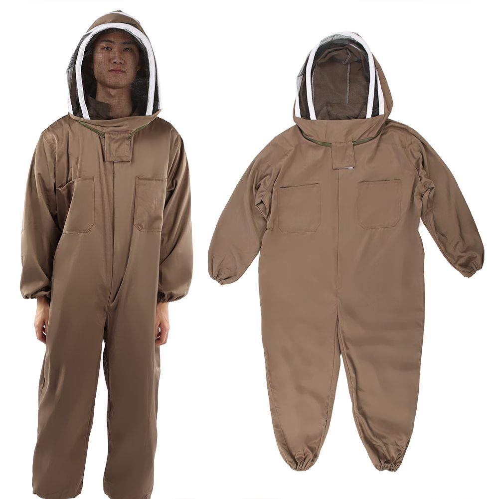 Beekeeping Protective Suit Breathable Bee Suits Smock with Zipper for view 3