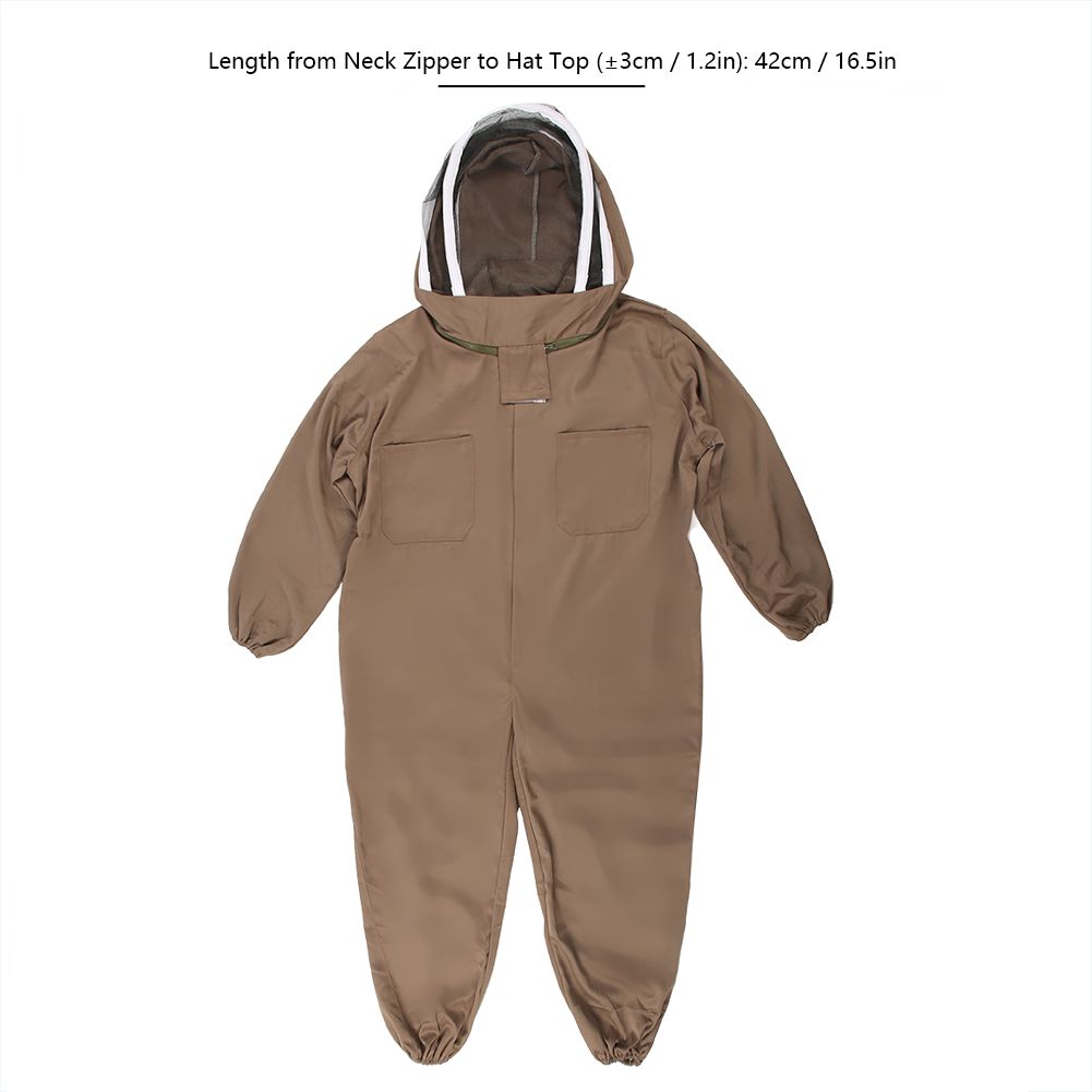 Beekeeping Protective Suit Breathable Bee Suits Smock with Zipper for view 10