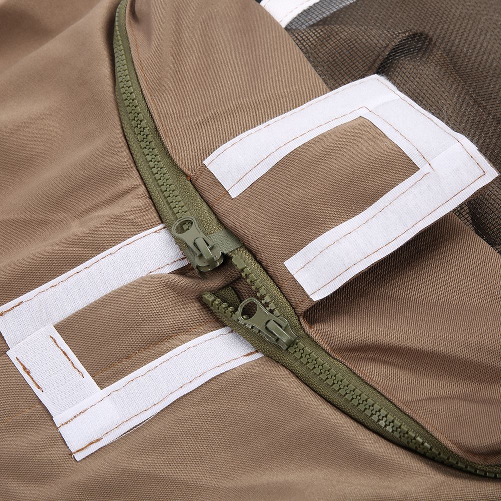 Beekeeping Protective Suit Breathable Bee Suits Smock with Zipper for view 12