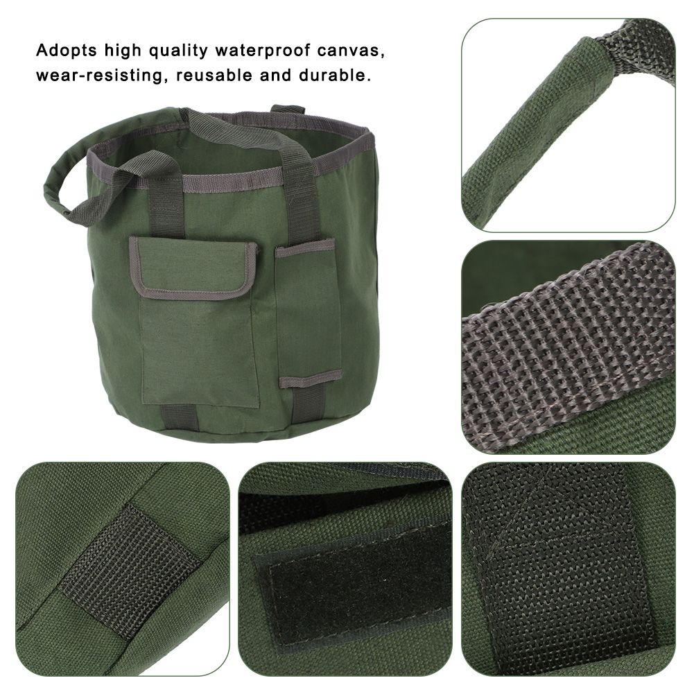 Waterproof Garden Tool Bag Pouch Portable Gardening Tool Bucket Holder Organizer view 9