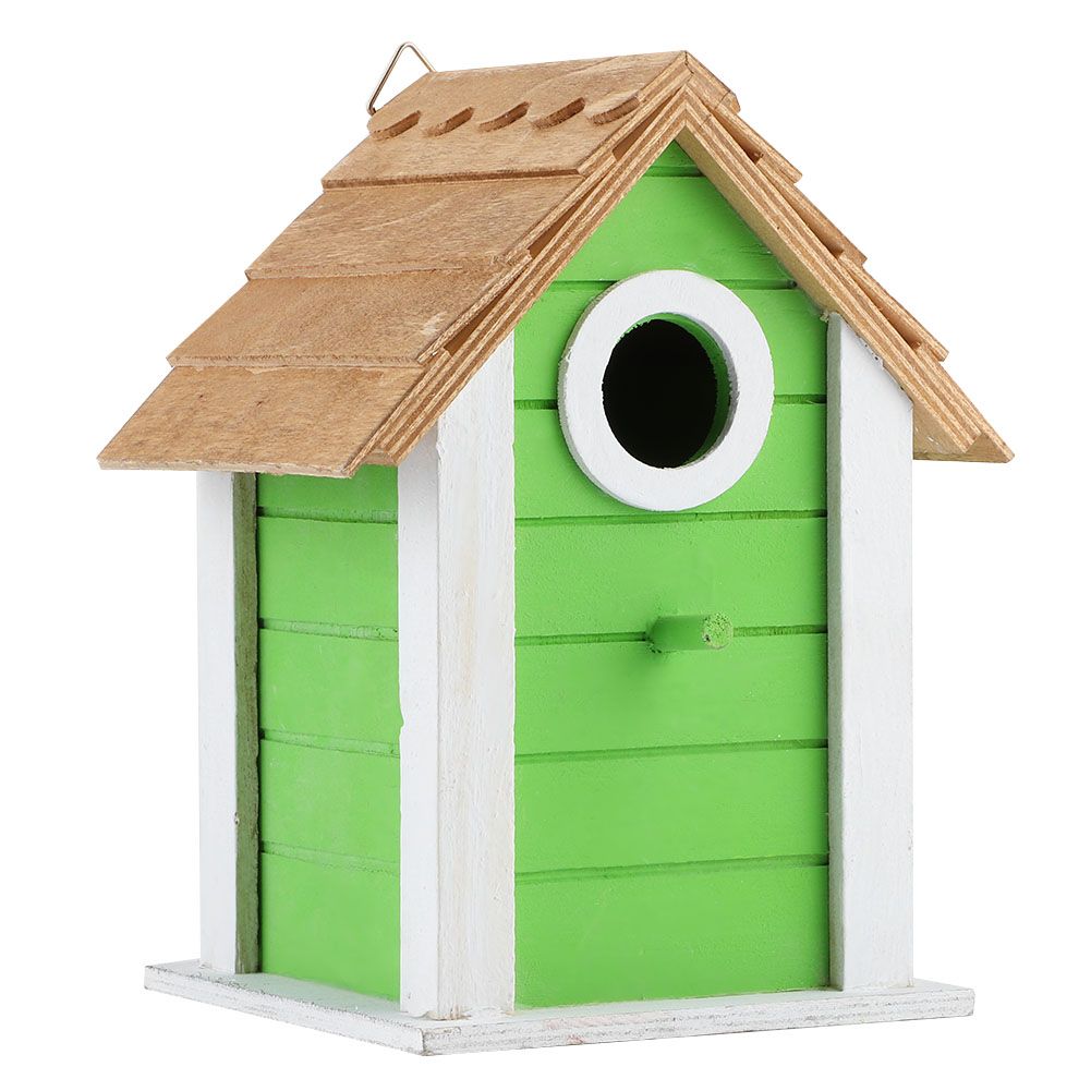 Outdoor Garden Balcony Decoration Wooden Bird Parrots House Nests Resting Cage view 2
