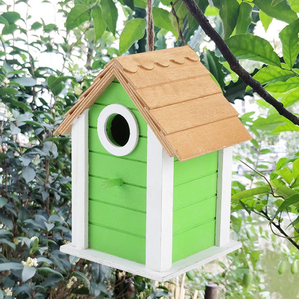 Outdoor Garden Balcony Decoration Wooden Bird Parrots House Nests Resting Cage view 6