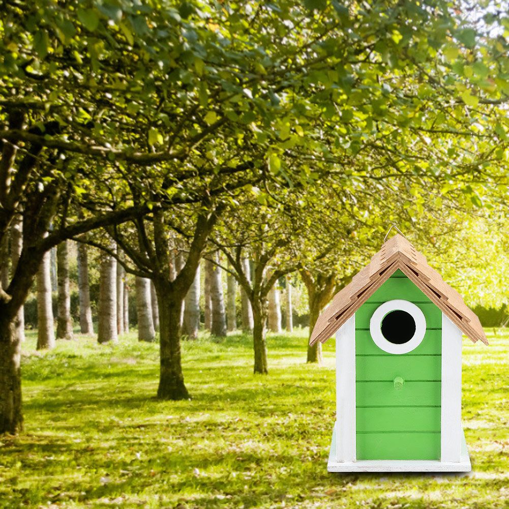 Outdoor Garden Balcony Decoration Wooden Bird Parrots House Nests Resting Cage view 9