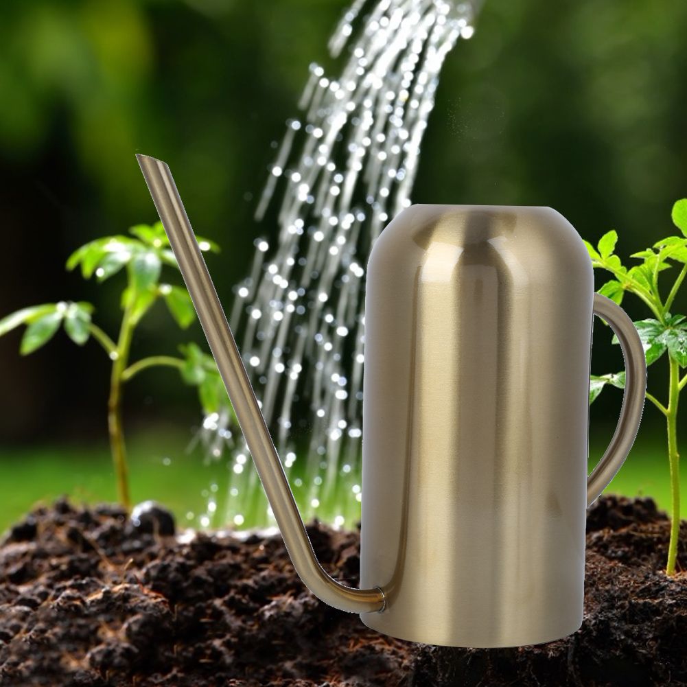 Stainless Steel Long Spout Watering Can Garden Watering Pot Irrigation Tool view 5