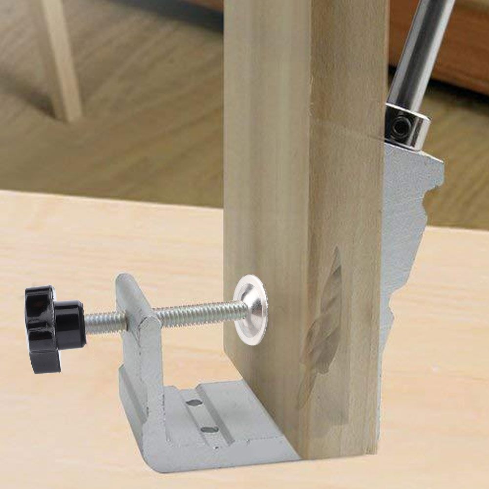 Aluminum Alloy Pocket Hole Fixture Kit Woodworking Oblique Hole Locator view 10