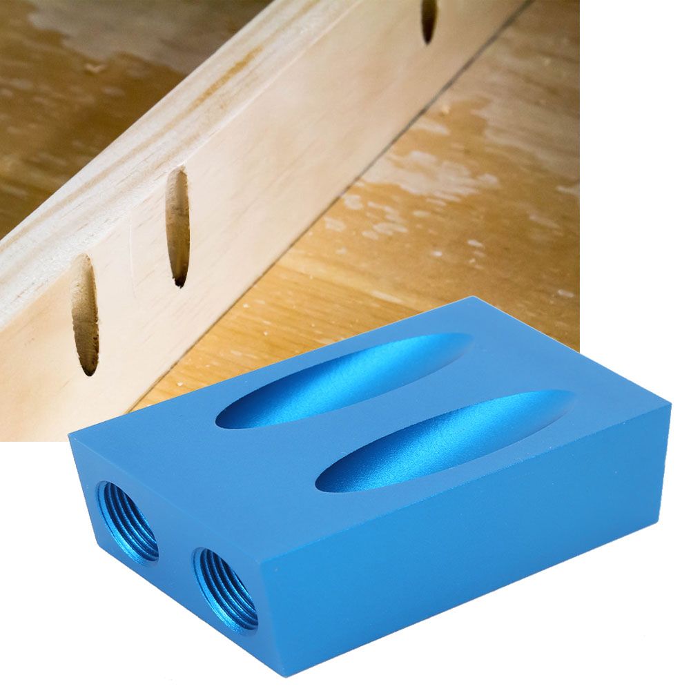 Aluminum Alloy Woodworking Drilling Oblique Hole Locator Positioner Kit view 8