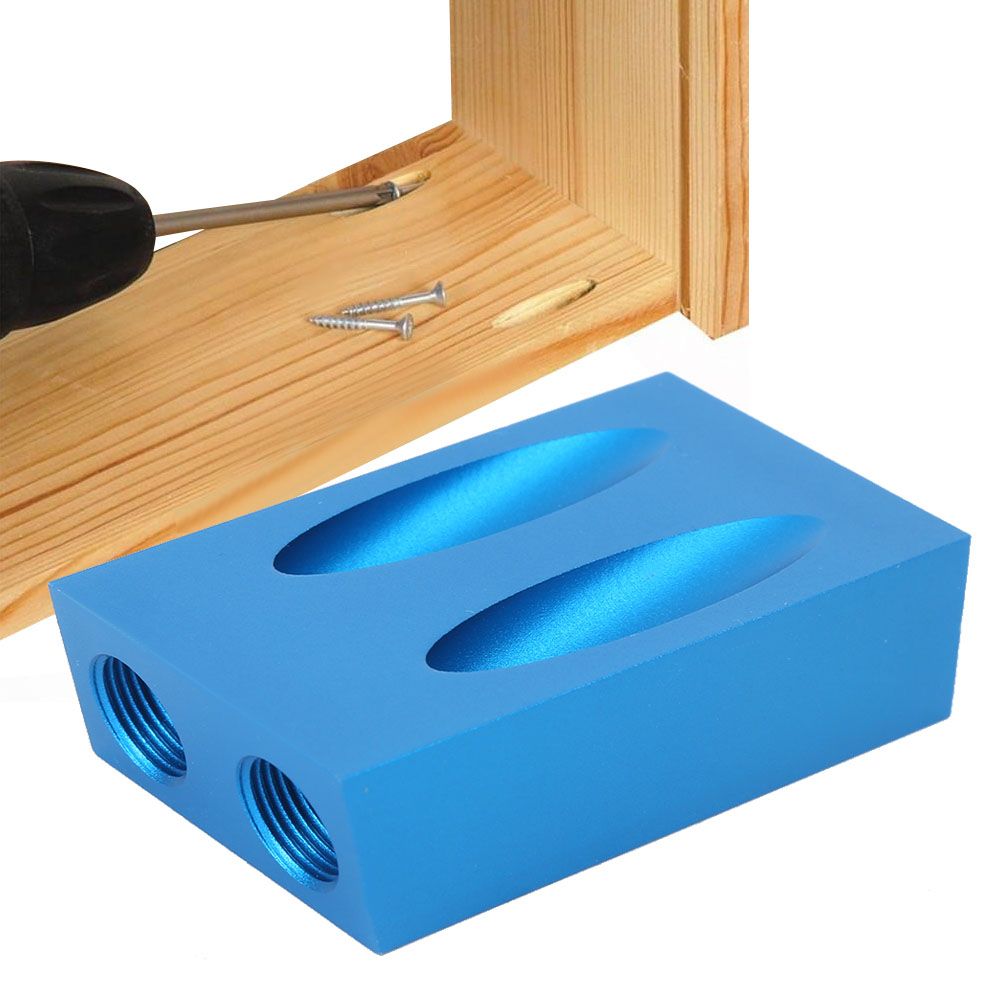 Aluminum Alloy Woodworking Drilling Oblique Hole Locator Positioner Kit view 9