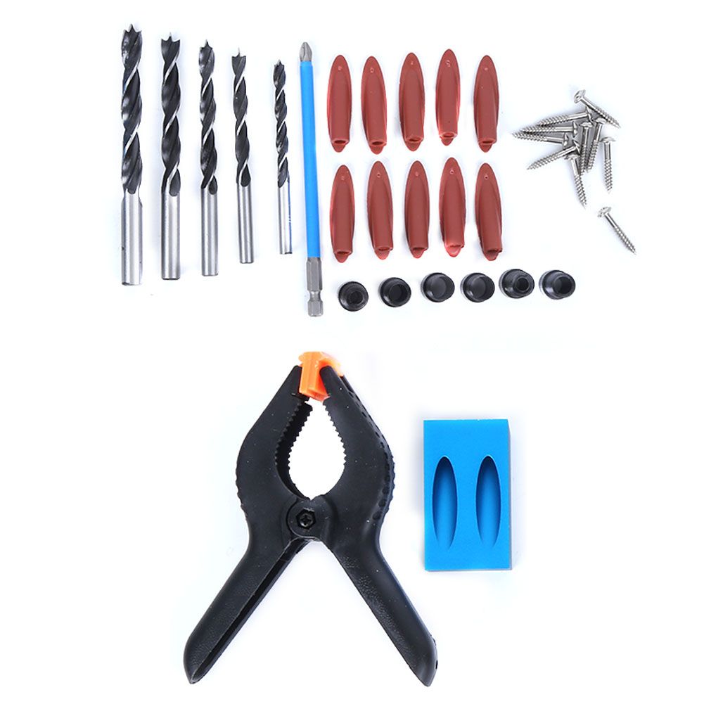 Aluminum Alloy Woodworking Drilling Oblique Hole Locator Positioner Kit view 12