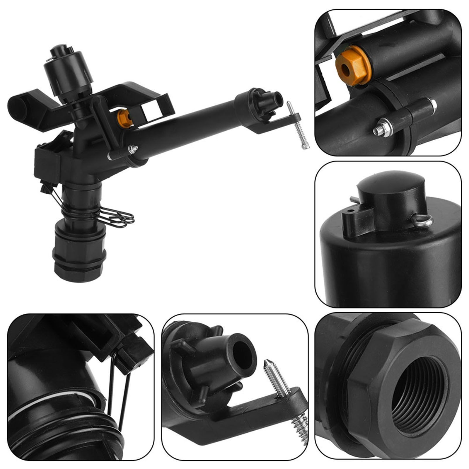 1.5in to 1in DN25 Female Thread Adjustable 360 Degree Rotating Rocking Arm view 10