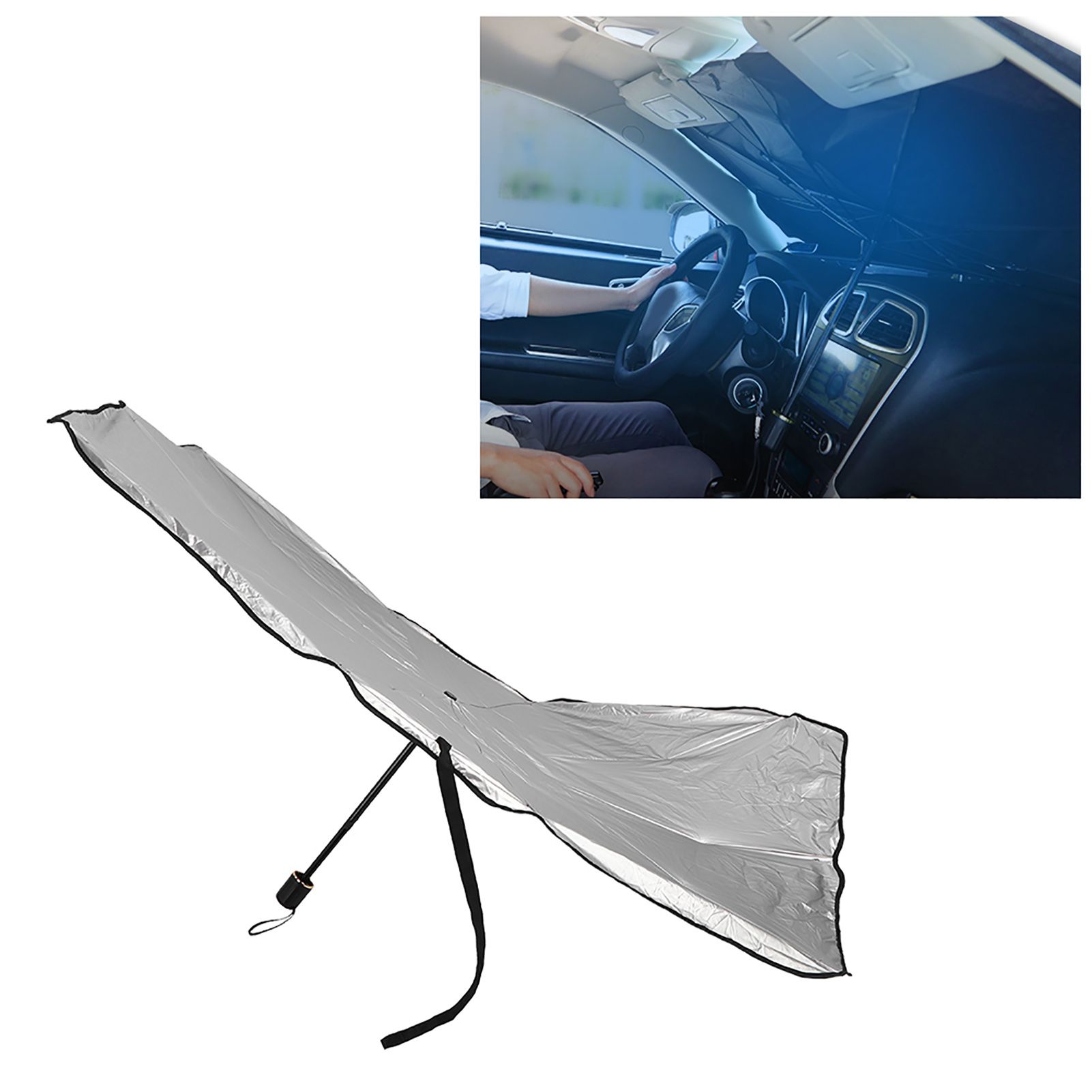 Innovative Foldable Car Windshield Sunscreen Sunshade Umbrella Cover Protector view 9