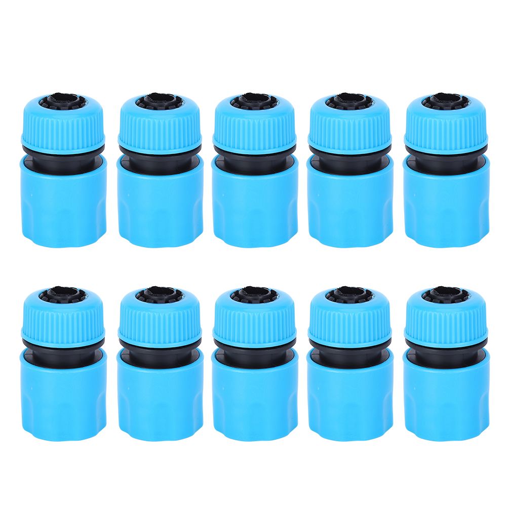 10Pcs G1/2in Water Pipe Quick Connector Nipple Joint Adapter Gardening view 2