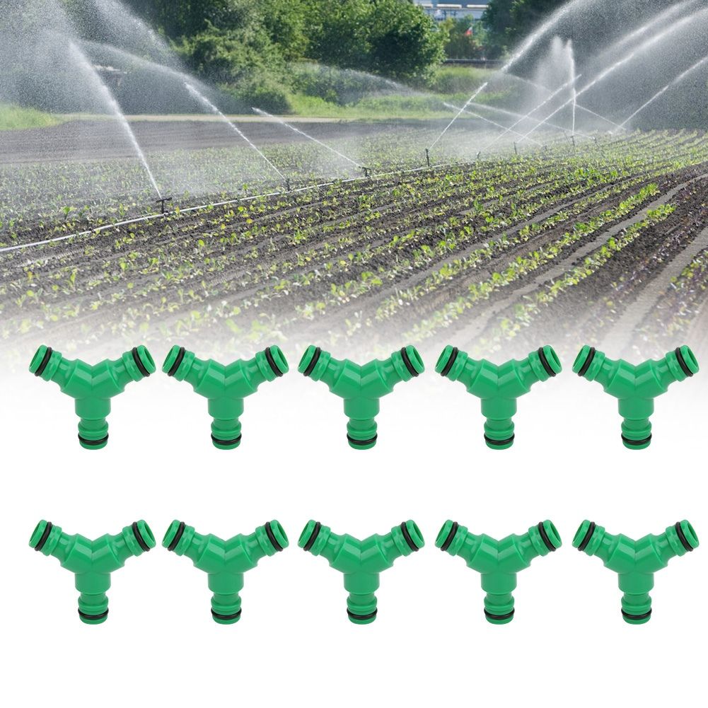 10PCS 3 Way Coupling Water Hose Fitting Y Connector Adapter Coupler for Garden view 3