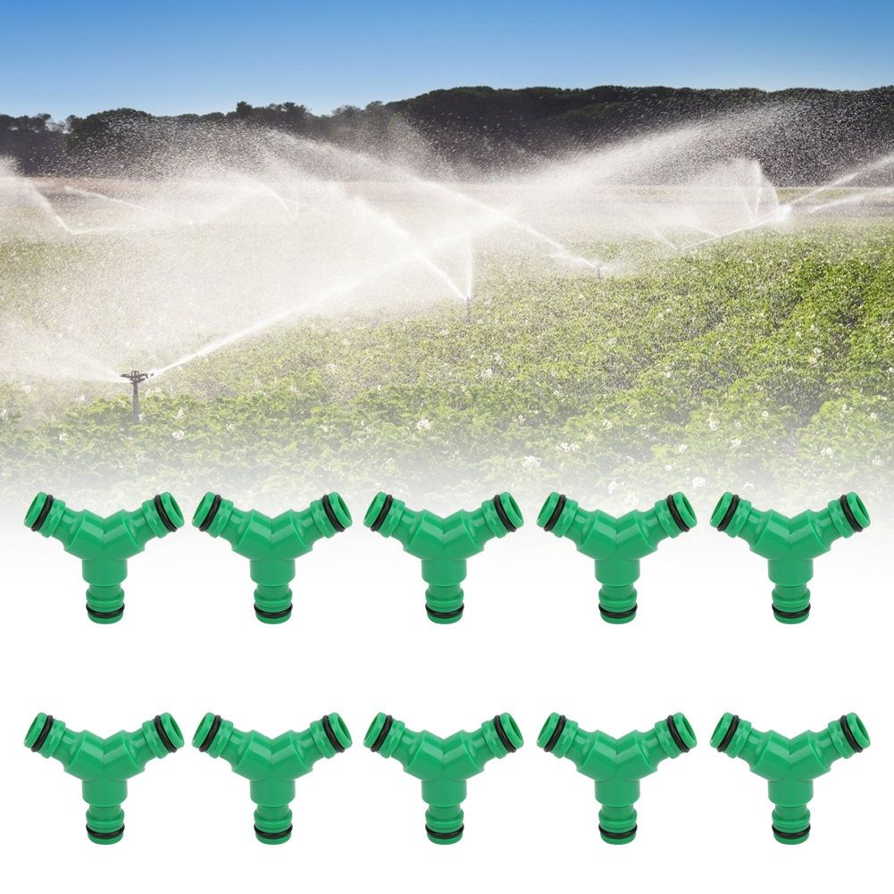 10PCS 3 Way Coupling Water Hose Fitting Y Connector Adapter Coupler for Garden view 5